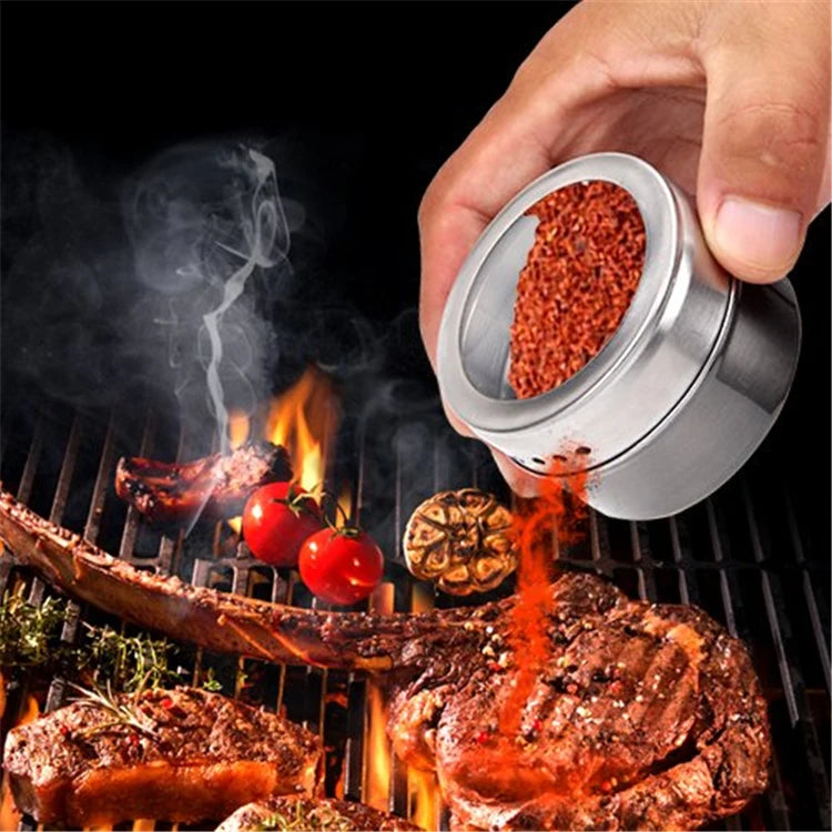 Magnetic Spice Tins Stainless Steel Spice Jars