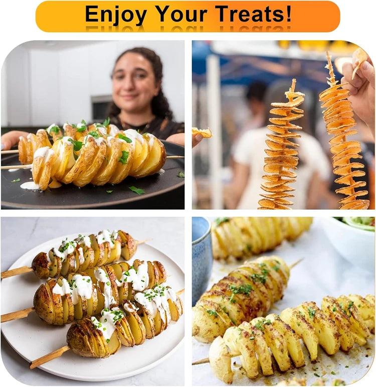 Manual Tornado Potato Spiral Cutter