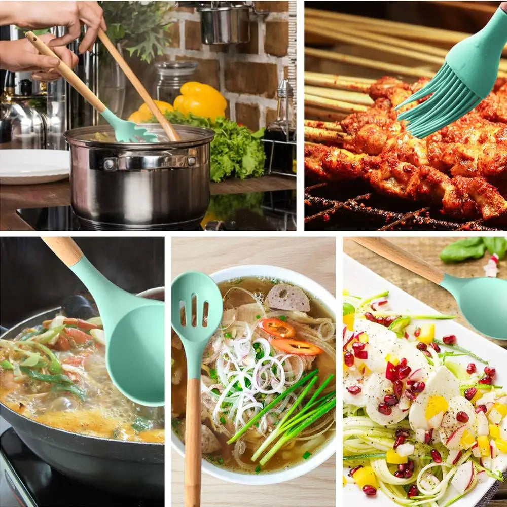 Silicone Cooking Utensils Set