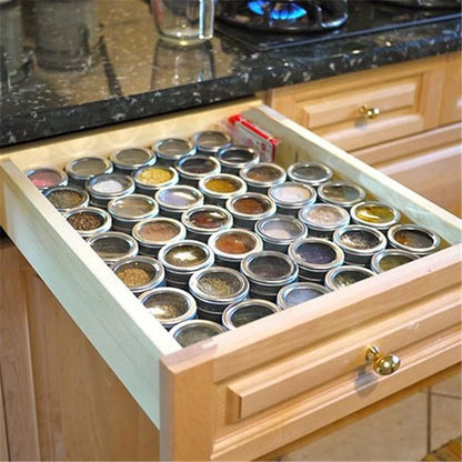Magnetic Spice Tins Stainless Steel Spice Jars