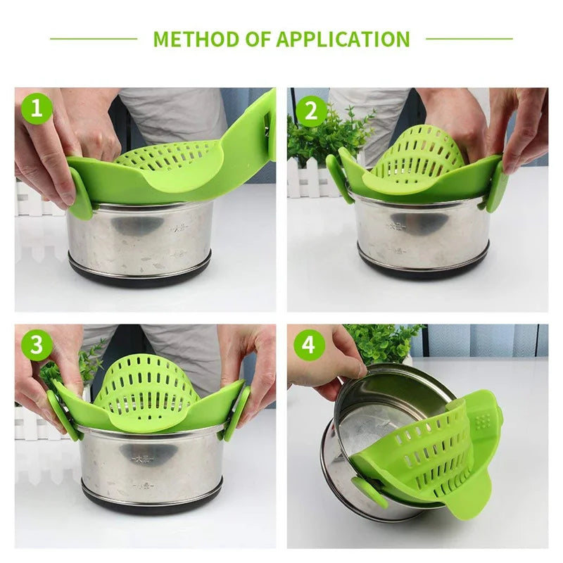 Universal Silicone Clip-on Pan Pot