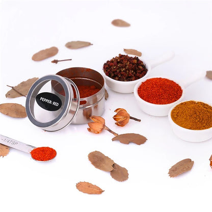 Magnetic Spice Tins Stainless Steel Spice Jars