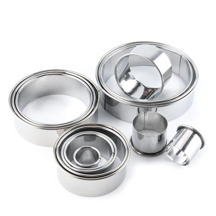 14Pcs/Set Round Cookie Biscuit Cutter Set