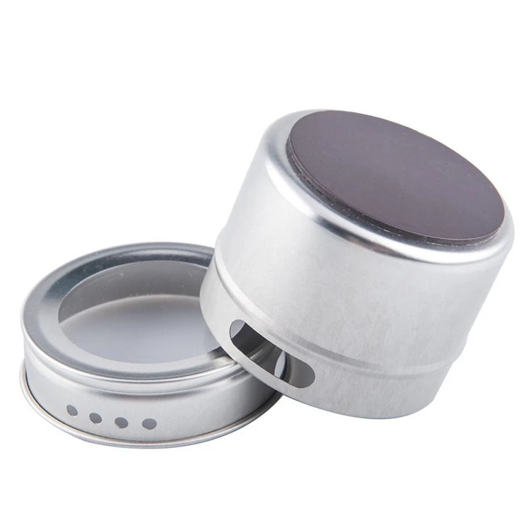 Magnetic Spice Tins Stainless Steel Spice Jars