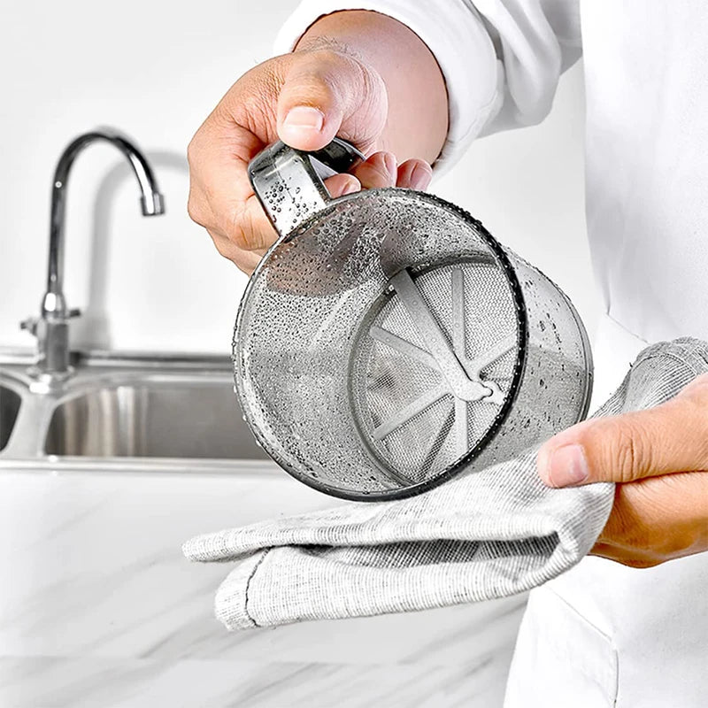 Handled 2 Cups Flour Sieve Sugar Sifter Powder