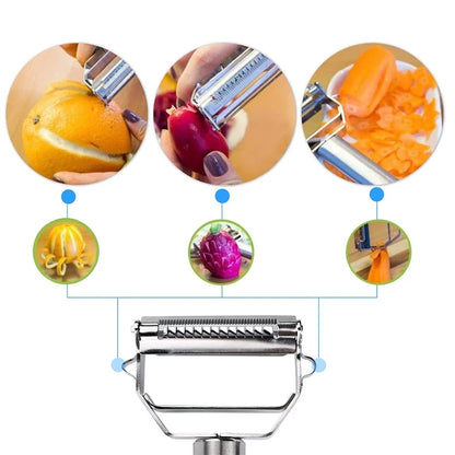 Stainless Steel Dual Blade Vegetable Peeler