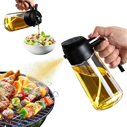 2 in 1 Olive Oil Dispenser Oil Sprayer