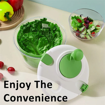 5 L  Large Salad Spinner Vegetable Washer Dryer Drainer