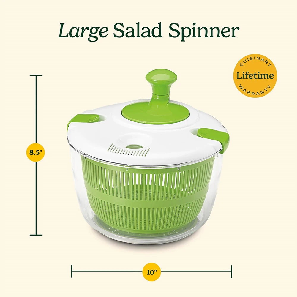 5 L  Large Salad Spinner Vegetable Washer Dryer Drainer
