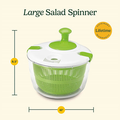 5 L  Large Salad Spinner Vegetable Washer Dryer Drainer