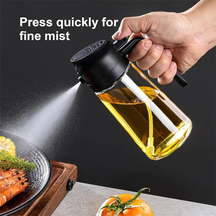 2 in 1 Olive Oil Dispenser Oil Sprayer