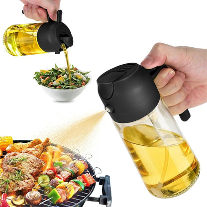 2 in 1 Olive Oil Dispenser Oil Sprayer