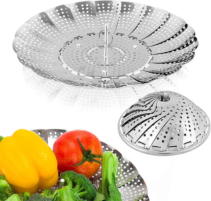 Expandable Stainless Steel Steamer Basket