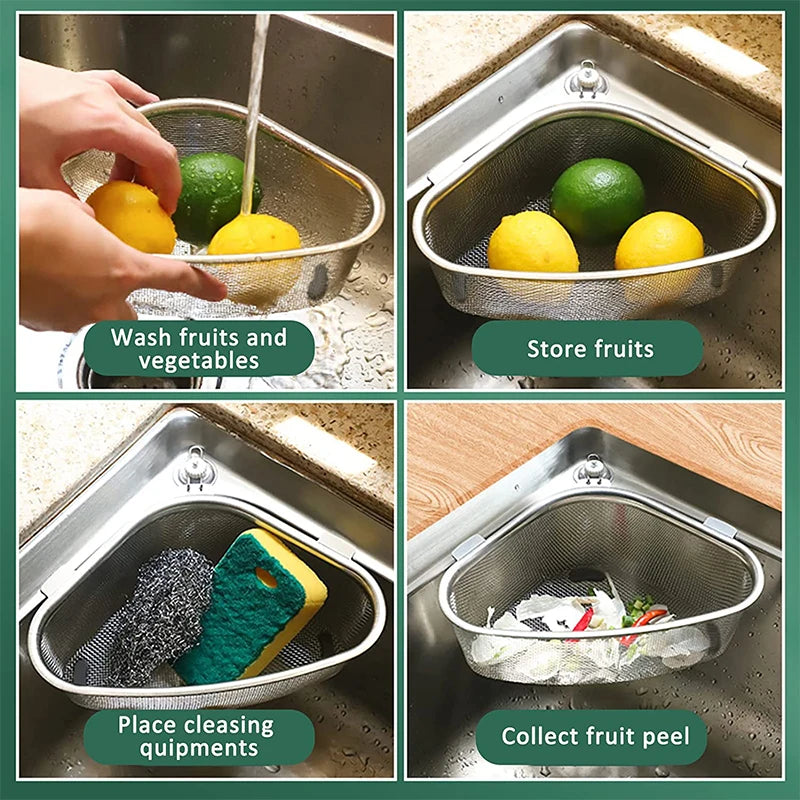 In-Sink Mesh Colander Strainer Basket