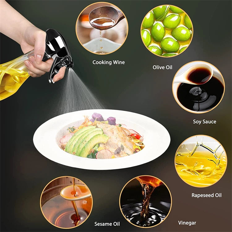 Oil Sprayer 240ML Glass Olive Oil Sprayer Bottle