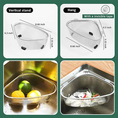 In-Sink Mesh Colander Strainer Basket