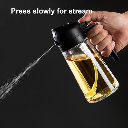 2 in 1 Olive Oil Dispenser Oil Sprayer