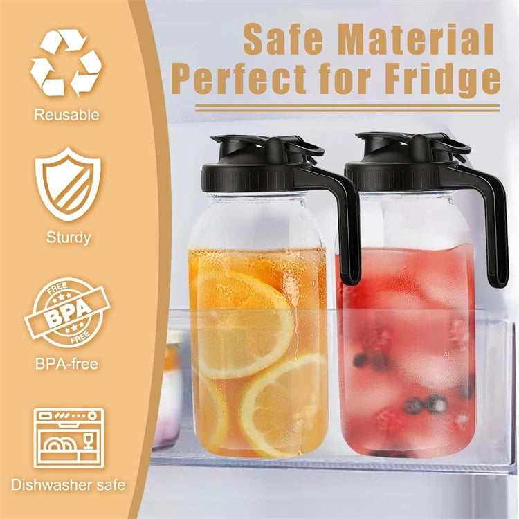 Mason Jar Pour Spout Lid with Handle Leak Proof
