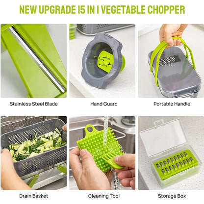 22 in 1 Vegetable Chopper Dicer Onion Chopper