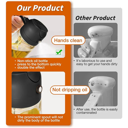 2 in 1 Olive Oil Dispenser Oil Sprayer