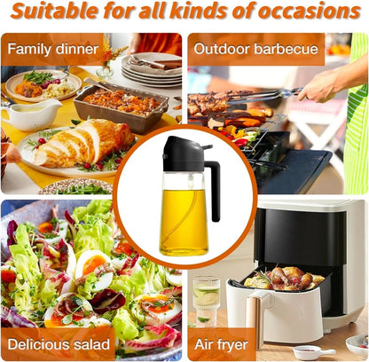 2 in 1 Olive Oil Dispenser Oil Sprayer