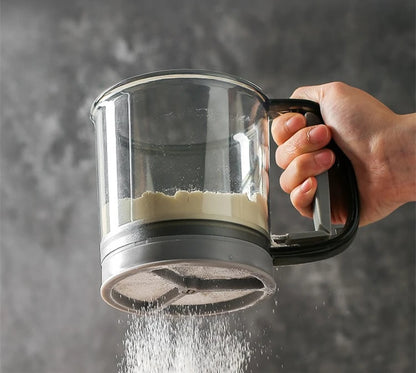 Handled 2 Cups Flour Sieve Sugar Sifter Powder