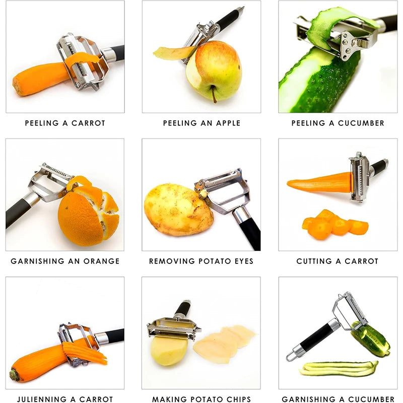 Stainless Steel Dual Blade Vegetable Peeler