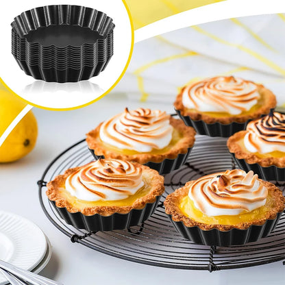6 Size Mini Tart Pan with Removable Bottom