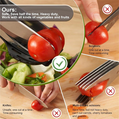Salad Scissors Upgraded Salad Scissors Tossing