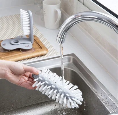 Water Bottle Cleaning Brush with Suction Base