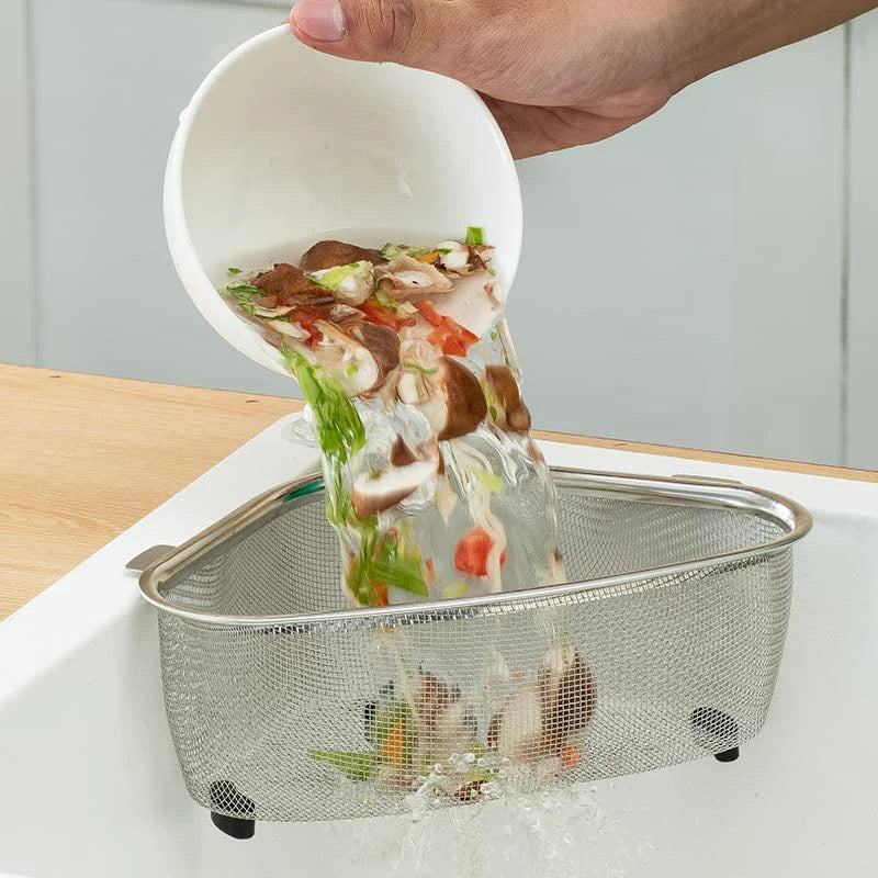 In-Sink Mesh Colander Strainer Basket